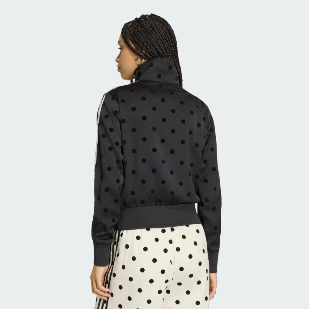 Adidas Black Polka Dot Track Top - Picture 2 of 6